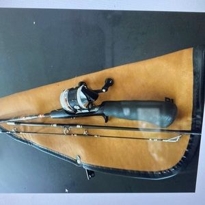 Zebco  171 omega 1972 Ultralight fishing rod and reel in travel case cen…